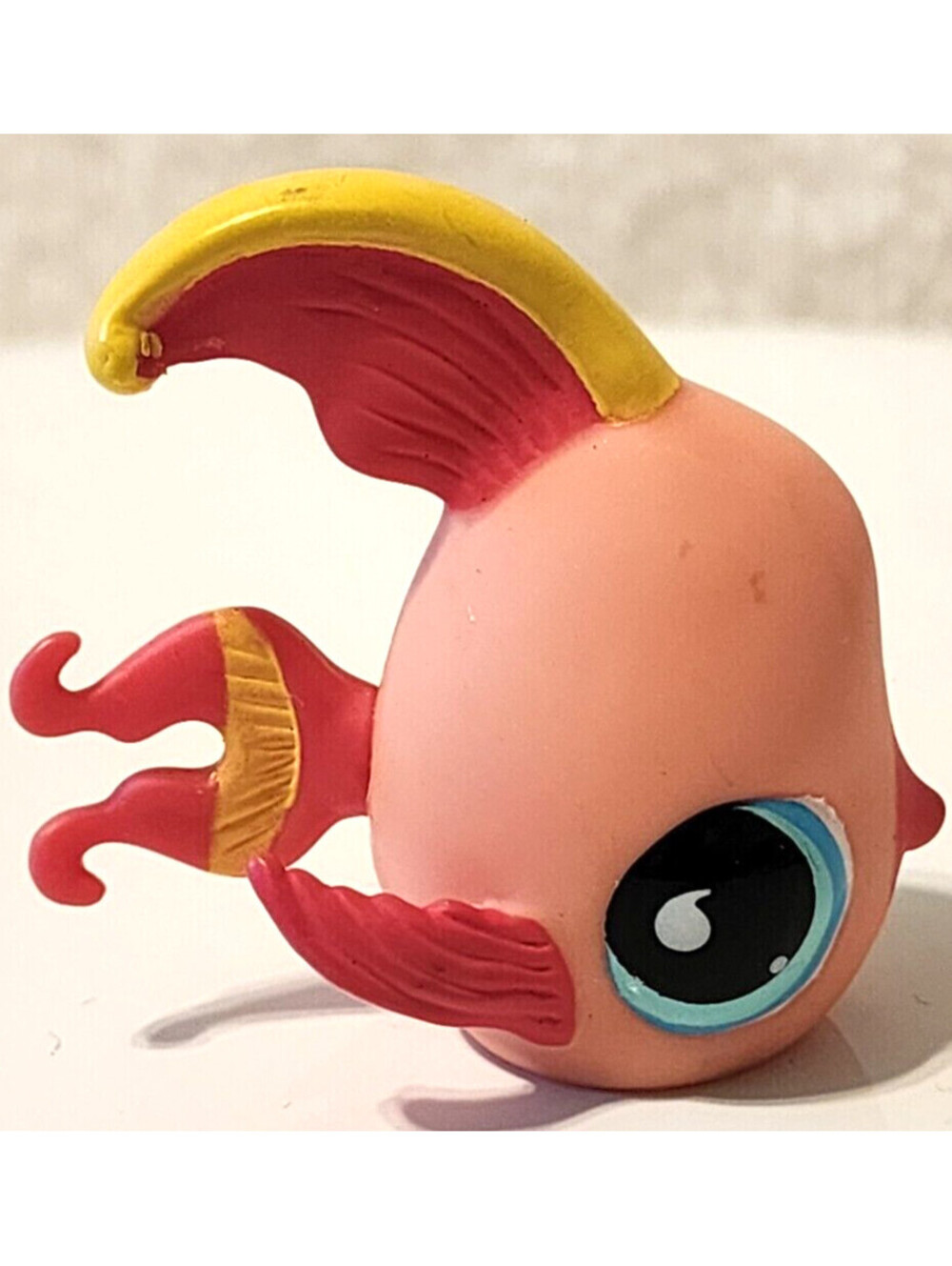Littlest Pet Shop LPS #643 Angel Fish OCEAN Pink Yellow Blue 2007